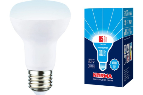 Купить Лампа LED-R63 рефлектор 11W E27 4000K Norma  UNIEL фото №1