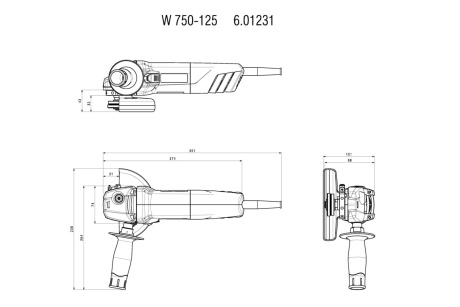 Купить УШМ Metabo W 750-125 601231010 фото №2